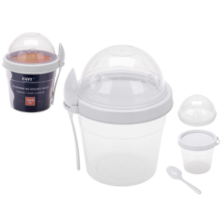 Pojemnik na jogurt musli 500ml RAVI